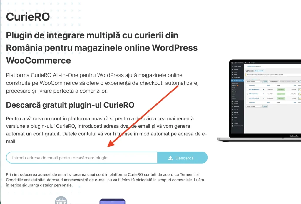 Cum se modifică credențialele contului CurieRO 1 schimbare credentiale curiero